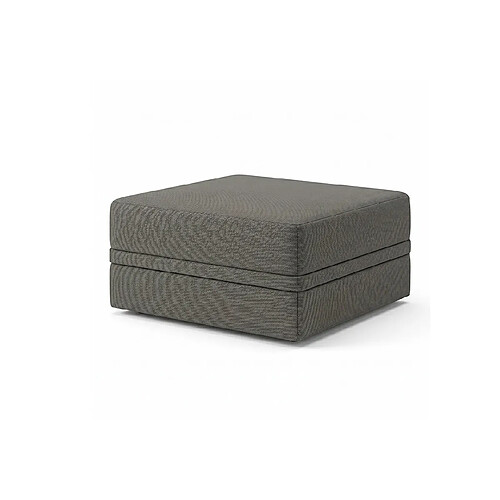 Canapé Modulable Puff Imperméable Gris Hauteur 40 cm Skoffa