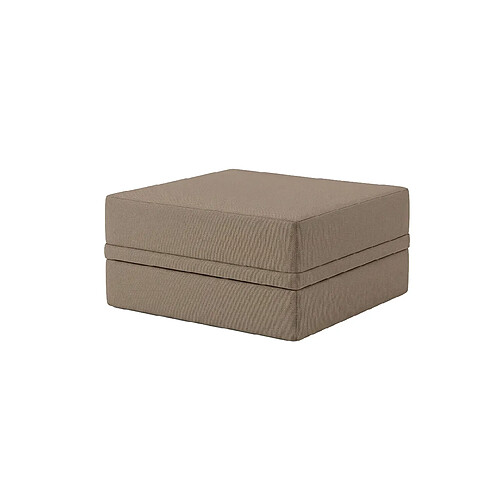 Canapé Modulable Puff Imperméable Taupe Hauteur 40 cm Skoffa