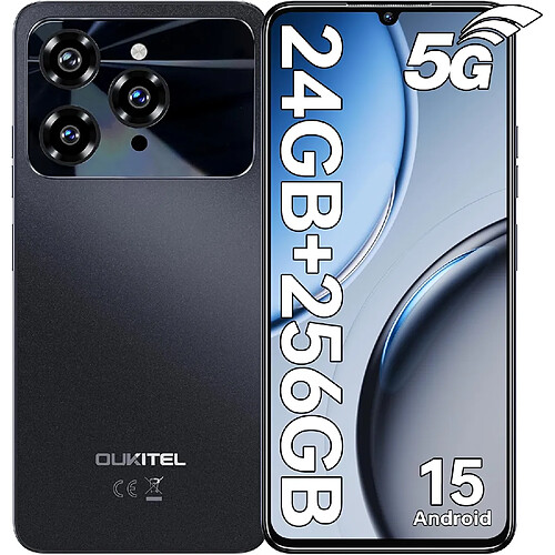 OUKITEL C6 Smartphone 5G 8Go+256Go Écran 6,8" 90Hz Batterie 5150mAh Appareil 50MP Android 15