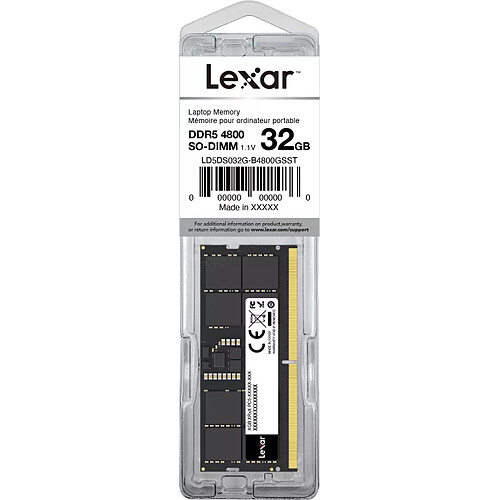 Lexar 32 Go DDR5 5600 MT/s SO-DIMM