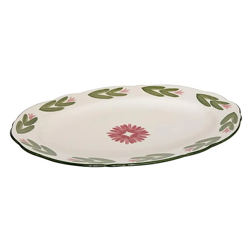 Secret De Gourmet Plat de Présentation en Porcelaine Mona 33cm Vert