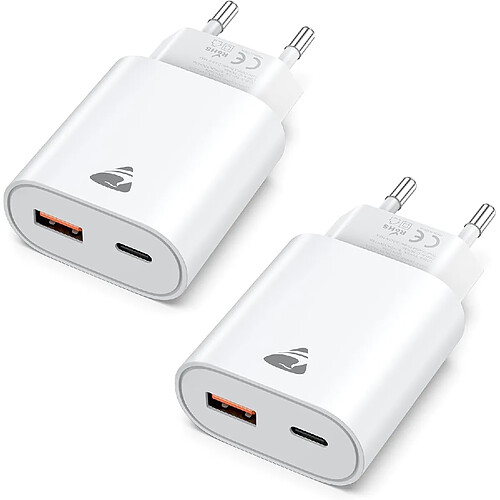 Generic Home JDG-Lot 2 chargeurs 20W USB C rapides