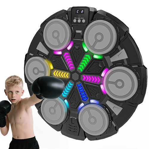 ByteLike Noir Cible de boxe musicale intelligente Bluetooth