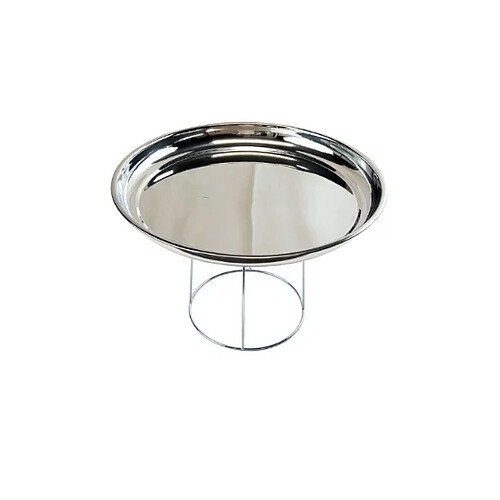Fackelmann plateau de présentation rond - Inox