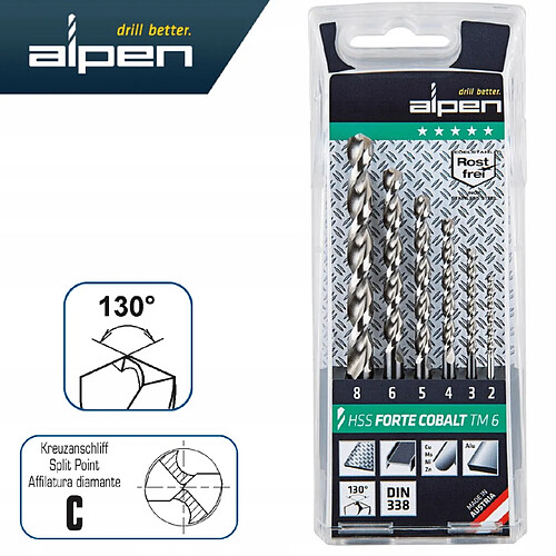 Alpen foret à métal HSS Cobalt Forte