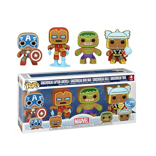 Funko figurines Marvel Gingerbread 4pk