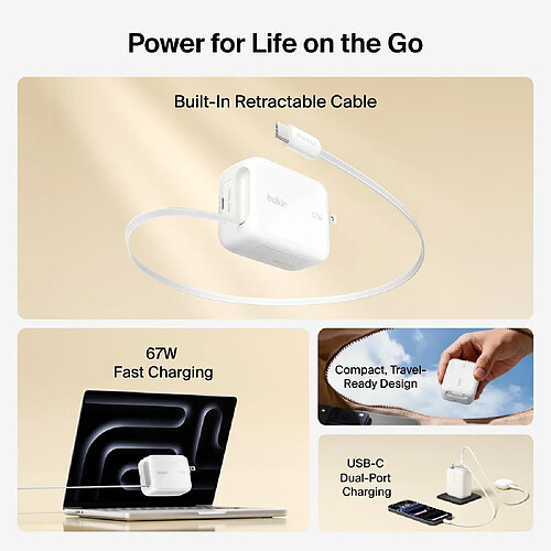 Belkin chargeur secteur USB-C 67W