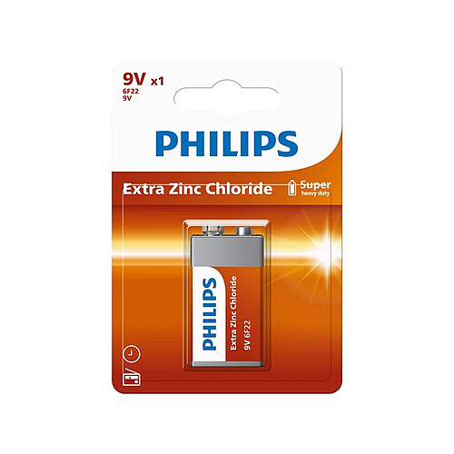 Philips pile 9V 6F22