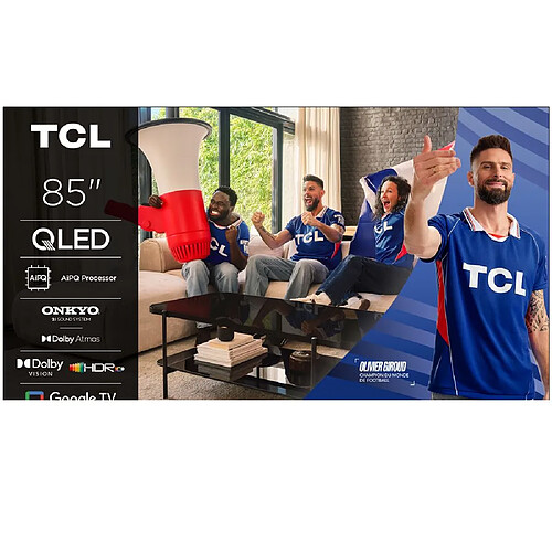 85T69C-TCL TV QLED 85 (216cm) UltraHD 4K Smart TV GoogleTV