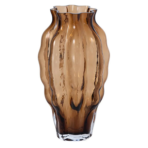 Paris Prix Vase Design en Verre Pod 24cm Marron