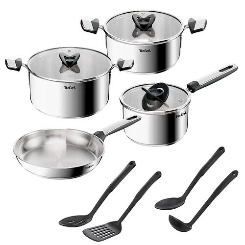Tefal poêle inox Ingenio Emotion - Argent noir