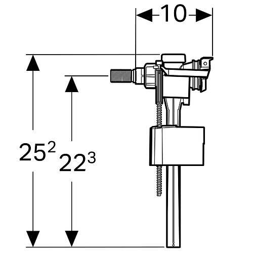 Geberit Type 333 - robinet flotteur