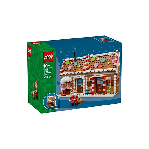 LEGO Festive Gingerbread House 40809 - Maison en pain d’épices - 498 pièces