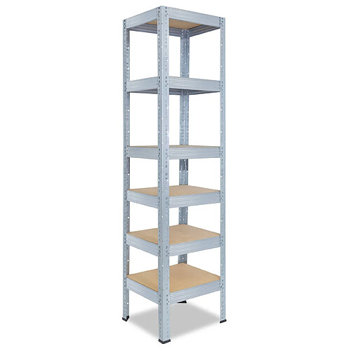 shelfplaza PRO 230x30x30 cm Étagère charges lourde en galvanisé avec 6 étagères 166 kg par étagère