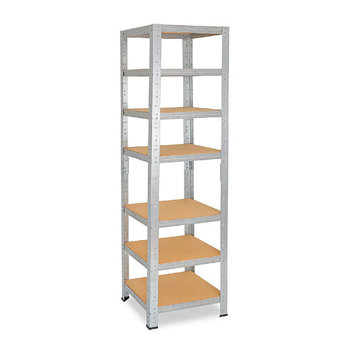 shelfplaza HOME 200x60x60 cm Étagère charges lourde en galvanisé avec 7 étagères 125 kg par étagère