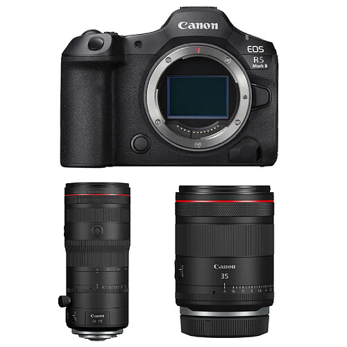 Canon EOS R5 Mark II + Objectif RF 24-105mm f/2.8L IS USM Z + Objectif RF 35mm f/1.4L VCM