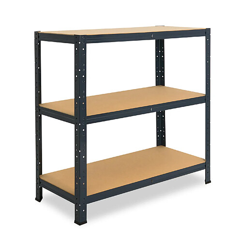 shelfplaza HOME 100x110x30 cm Étagère charges lourde en anthracite avec 3 étagères 175 kg par étagère