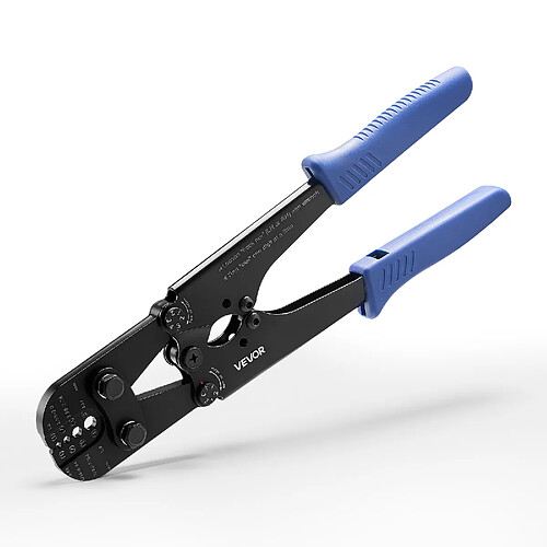 VEVOR DRM-1608 - Pince à sertir câble acier 1,2-3,17 mm - Force réglable - Repères métriques et impériaux - Acier au carbone 45#