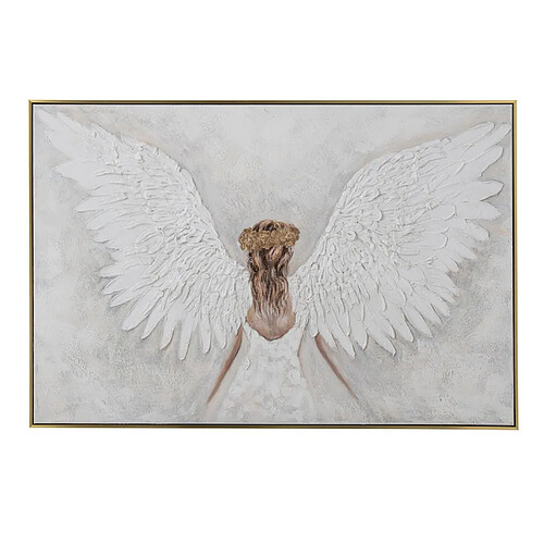 Paris Prix Tableau Déco Abstrait Ange 82x122cm Blanc