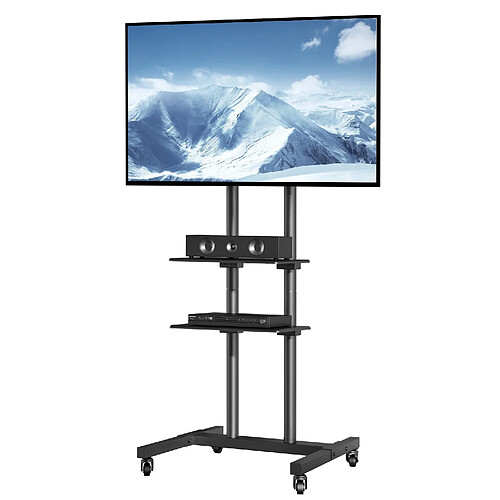 VEVOR tc70 - Noir - 32-70 pouces - Hauteur réglable - VESA 100x100 à 600x400 mm