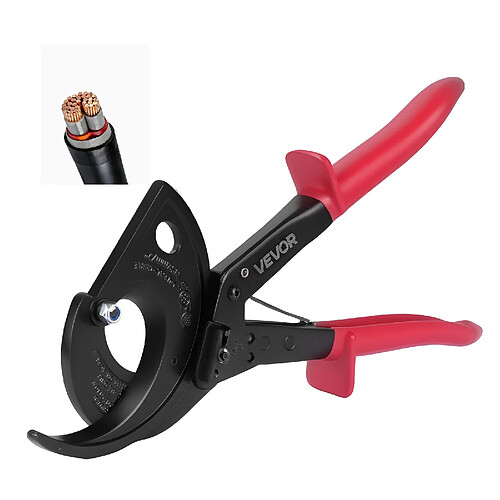VEVOR WX-520 - Coupe-câbles à cliquet 400 mm² - Poignées isolées 1000 V