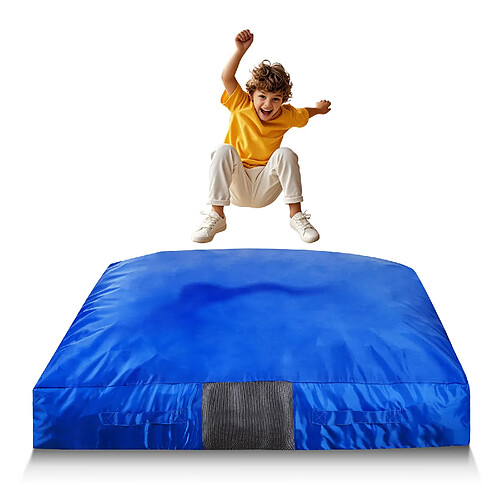 VEVOR SM-CC02 - Bleu - 150x150x30 cm - Tapis de réception moelleux - Housse lavable