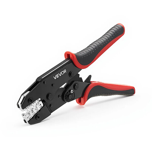 VEVOR HSK-03BC - Pince à sertir 0,25-6 mm² - Mâchoires acier 45# - Poignée caoutchouc