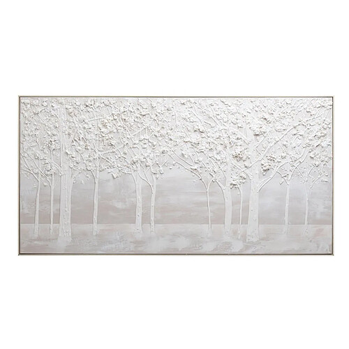 Paris Prix Tableau Déco Abstrait Forêt 92x182cm Blanc