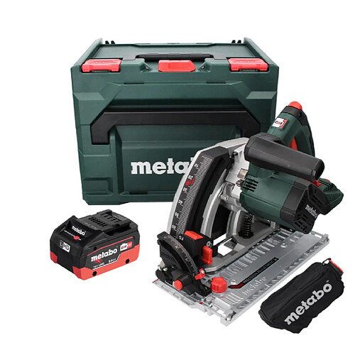 Metabo KT 18 LTX 66 BL Scie circulaire plongeante sans fil 18 V 165 mm + 1x Batterie 8.0 Ah + Coffret metaBOX - sans chargeur
