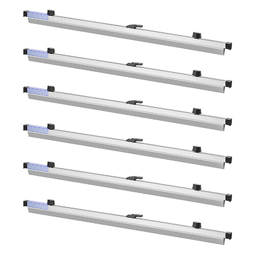 VEVOR LTJ3006 - Aluminium - 762 mm - Lot de 6 - Silver