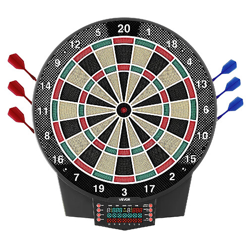 VEVOR 99153 - Cible de fléchettes électronique 391 mm