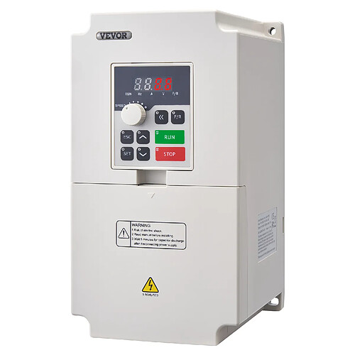 VEVOR D100-4.0T4B-S - Variateur de fréquence 4 kW 5 CV 8,5 A 380 V