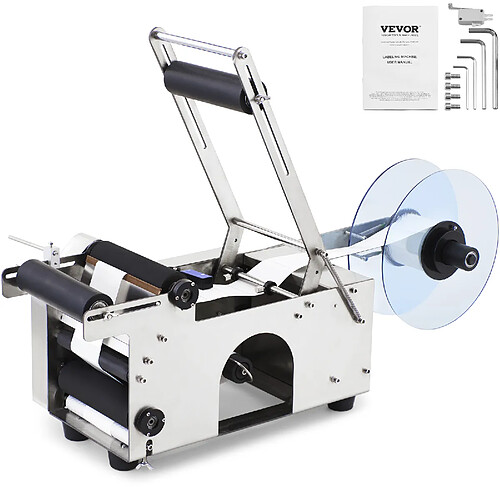 VEVOR MT-50SS-V2 - Étiqueteuse semi-automatique 50 W - 20 à 50 pcs/min - Étiquettes 15 à 100 mm