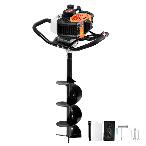 VEVOR D52-F - 52 cc - 1450 W - Foret Ø200 mm - Tige d’extension 200 mm