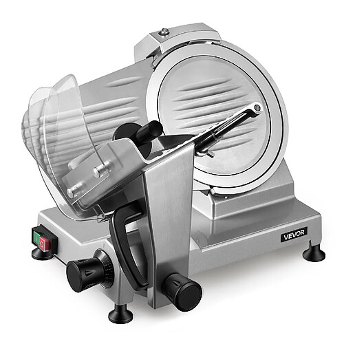 VEVOR SY-250A - silver - 240 W - Lame 250 mm - Épaisseur réglable 0-12 mm - Affûteur intégré - Aluminium.