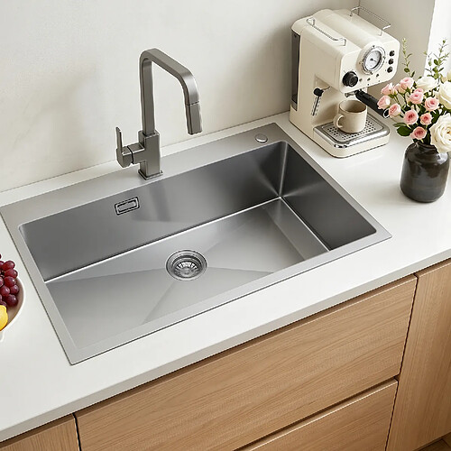 VEVOR FS-SKU1 - Acier inoxydable SUS304 - 85 cm - Inox brossé / Noir nano