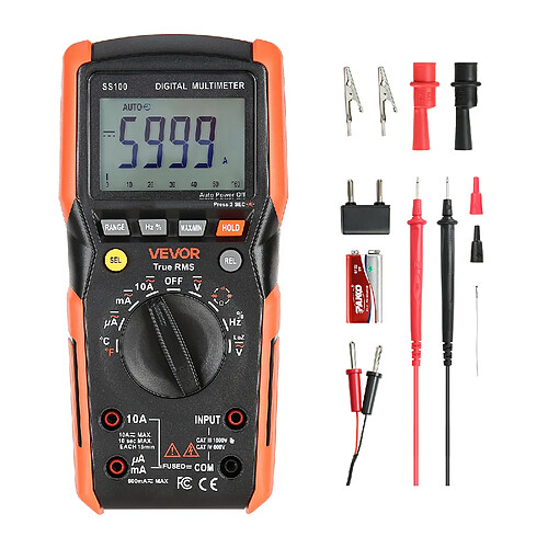 VEVOR SS100 - Multimètre numérique TRMS 6000 points