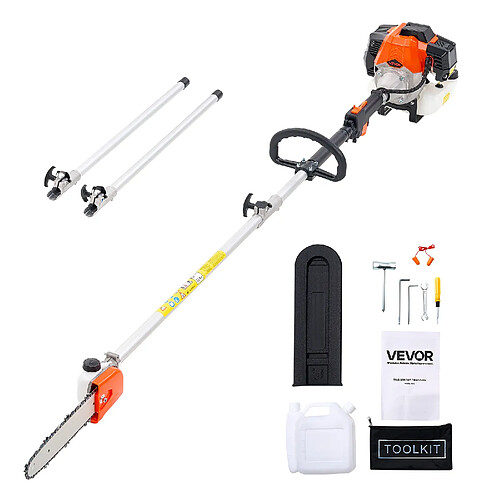 VEVOR 4300 - Orange/Black/Silver - 43 cc - Perche extensible 2,08–3,58 m