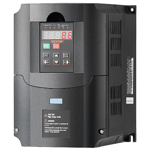 VEVOR A2-8075 - 7,5 kW 35 A - Entrée 1PH/3PH 220 V - Sortie 3PH 220 V 0-400 Hz
