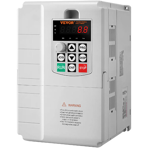VEVOR AT1-7500X - Variateur de fréquence 7,5 kW 10 CV - 34 A - 220-240 V - 0-400 Hz
