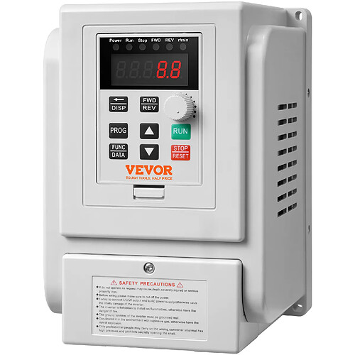VEVOR AT1-2200X - 2,2 kW 3 CV - 10 A - 0-400 Hz - Monophasé/Triphasé