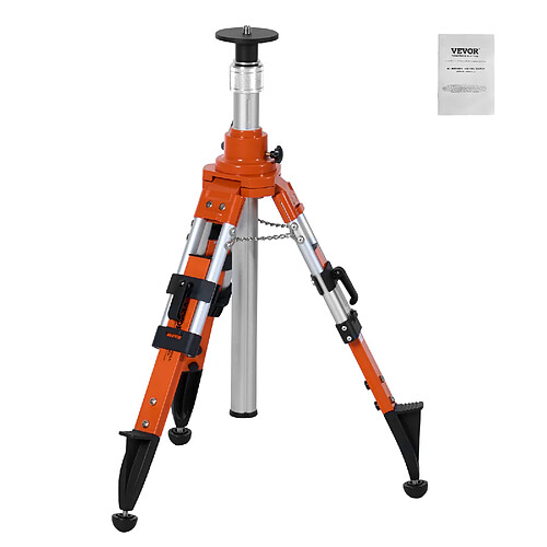 VEVOR ELV-170 - Orange/Aluminium/Noir - 690-1720 mm - 9,07 kg - 5/8"-11 - Niveau à bulle