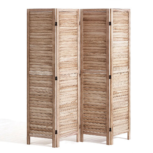 VEVOR SS-004-4P-NA - Bois naturel - 4 panneaux pliables 170 cm