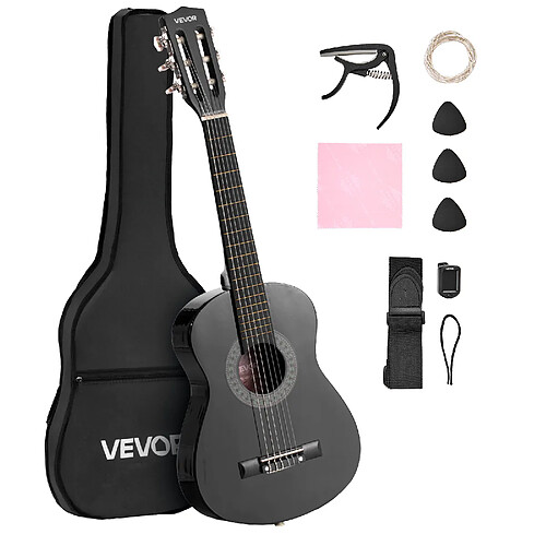 VEVOR M5126 - Noir - 78 cm - Cordes nylon - Kit complet pour débutants