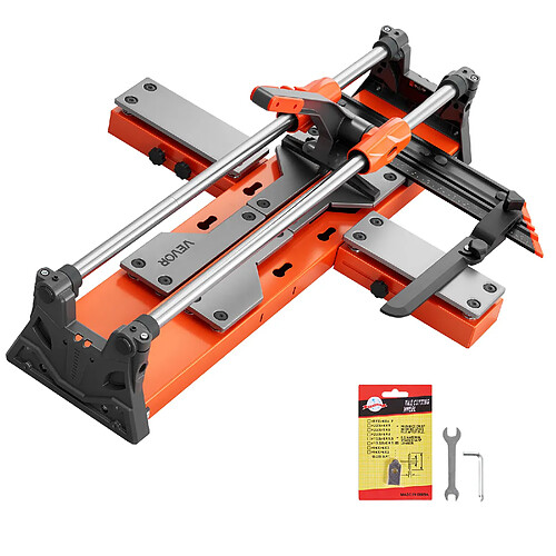 VEVOR TC-S05-600 - Orange - 600 mm - Molette carbure - Base à ressort - Guide d'angle