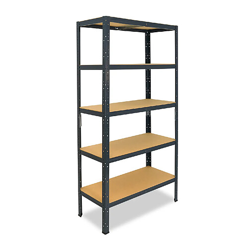 shelfplaza HOME 200x100x30 cm Étagère charges lourde en anthracite avec 5 étagères 175 kg par étagère