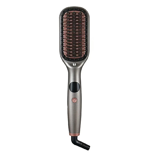 INF Brosse Lissante Électrique à Ions Négatifs 2-en-1 avec Température Réglable Grey