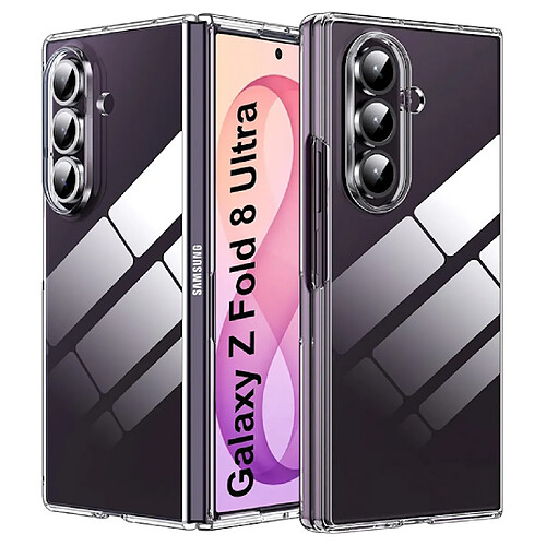 Htdmobiles Coque pour Samsung Galaxy Z Fold 8 Ultra - housse etui rigide 360 integrale avant et arriere - TRANSPARENT