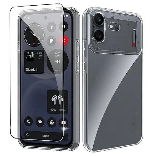 Htdmobiles Coque pour Nothing Phone (4b) - housse etui silicone gel fine + film ecran - TRANSPARENT TPU