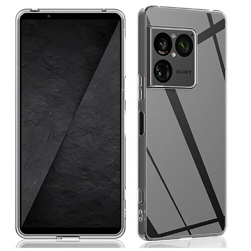 Htdmobiles Coque pour Sony Xperia 1 VIII - housse etui silicone gel fine + film ecran - TRANSPARENT TPU